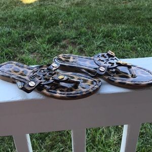 Leopard print sandals